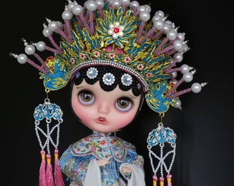 PO Anniedollz Embroidery Peking Opera Custom Blythe - Queen