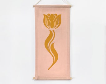 Tulip Banner in Pale Pink | Made to Order