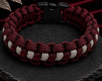 Aggie Honor - Interwoven Weave | Paracord Bracelets Handmade | Custom Colors | Military & Tactical Style | Durable Gear