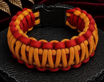 Marine Raider - King Cobra Double Weave | Paracord Bracelets Handmade | Custom Colors | Military & Tactical Style | Durable Gear