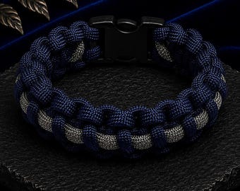 Shadow Watch - Interwoven Weave | Paracord Bracelets Handmade | Custom Colors | Military & Tactical Style | Durable Gear