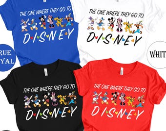 Camiseta de Mickey y sus amigos de Disney, camisetas de viaje a Disney, camiseta de vacaciones de Disney, camiseta familiar de Disney