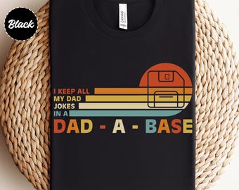 Dad Jokes Floppy Disk T-Shirt, Retro Father's Day Gift
