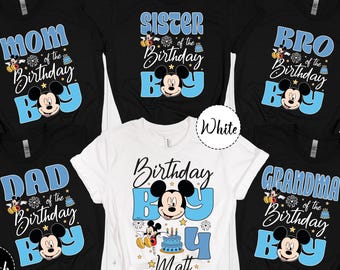 Personalized Disney Family Birthday shirt, Disney birthday tshirt, Disney birthday crew, birthday boy shirt, Birthday group shirt