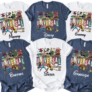 Personalized Universal Studios Family Vacation Shirt, Custom Group Tees
