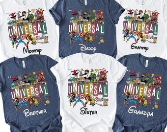 Personalized Universal Studios Family Vacation Shirt, Custom Group Tees