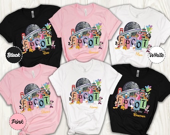 Camiseta de Epcot Disney, camiseta de Epcot, Disney epcot, camiseta de Disney, camisetas de Epcot, camiseta de la familia Disney, camiseta del equipo Disney