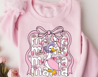 Floral Goose Mama T-Shirt, Duck Lover Apparel