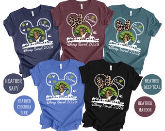 Camiseta del reino animal, camisetas del reino animal, camisetas de safari de Disney, camisetas para viajes familiares de Disney, sudadera de safari, camiseta de manga larga del reino animal