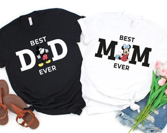 Best Mom Ever Shirt, Best Dad ever shirt, Minnie mouse Mom Shirt , Mom Sweatshirt, Mothers day gift, Mom T-shirt, Disney mom dad shirt
