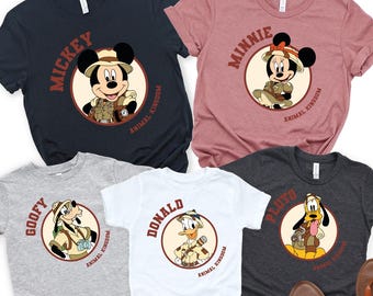 Animal kingdom Characters shirt, Disney safari shirt, Disney family trip shirts, Safari sweatshirt, long sleeve shirt, Retro animal kingdom