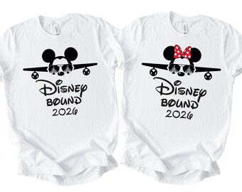 Disney Bound 2026 Shirt, Disney bound shirts, Disney family matching shirt, Disney world shirts, Disneyland shirt, Minnie and Mickey Bound