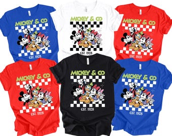 Camisetas de Mickey&Co Disney, Camisetas Disney para la familia, Camiseta para el viaje a Disneyland, Camisetas Disneyworld para la familia