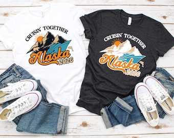 Camiseta "Viajemos juntos a Alaska 2026", camisetas para viajes a Alaska, camisetas a juego para familias en Alaska