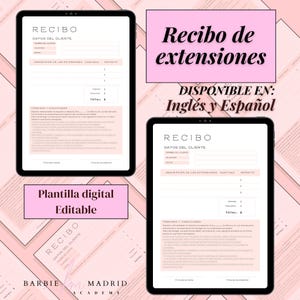 Recibo de renta de extensiones - Para peinadoras