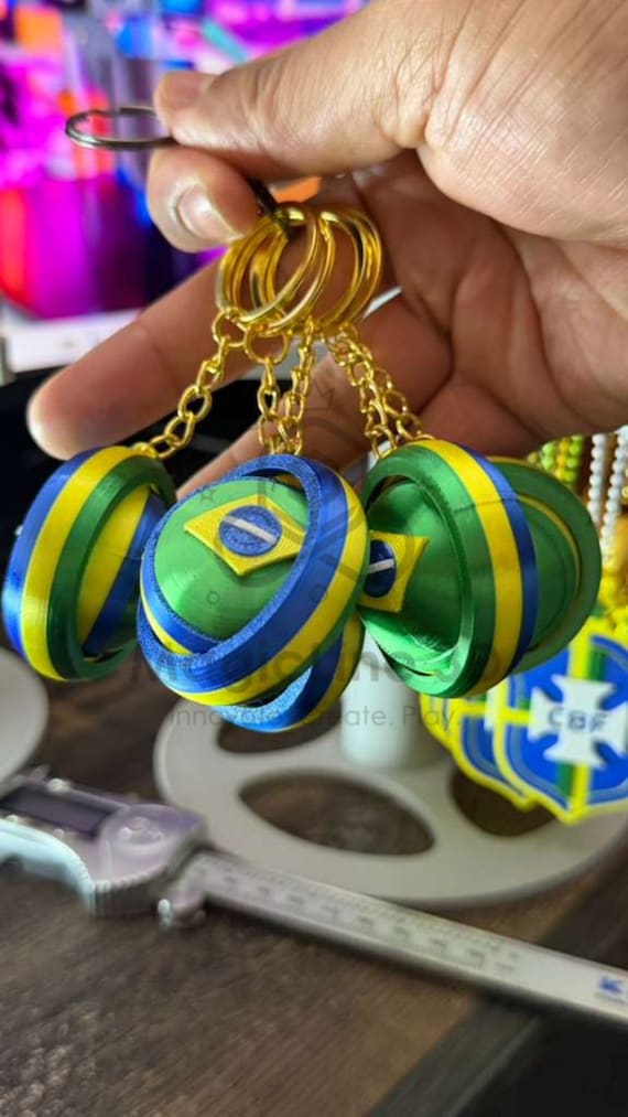 World Cup BRAZIL 2026 - 3d Printed Keychain.