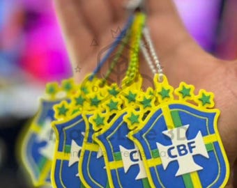 World Cup ESCUDO BRASIL 2026 - 3d Printed Keychain.
