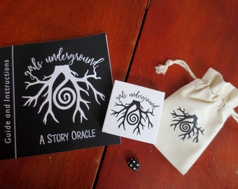 Oracle de l'histoire souterraine des filles - Cartes divinatoires - Deck et guide