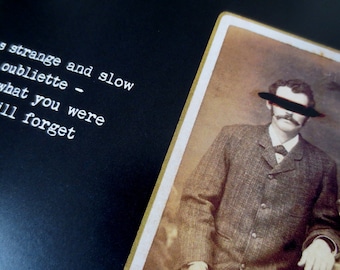 Gentlemen, Madmen, Things That Are Not Men - Gesigneerd kunstboek - polaroids - Antieke foto's - donkere rijmpjes
