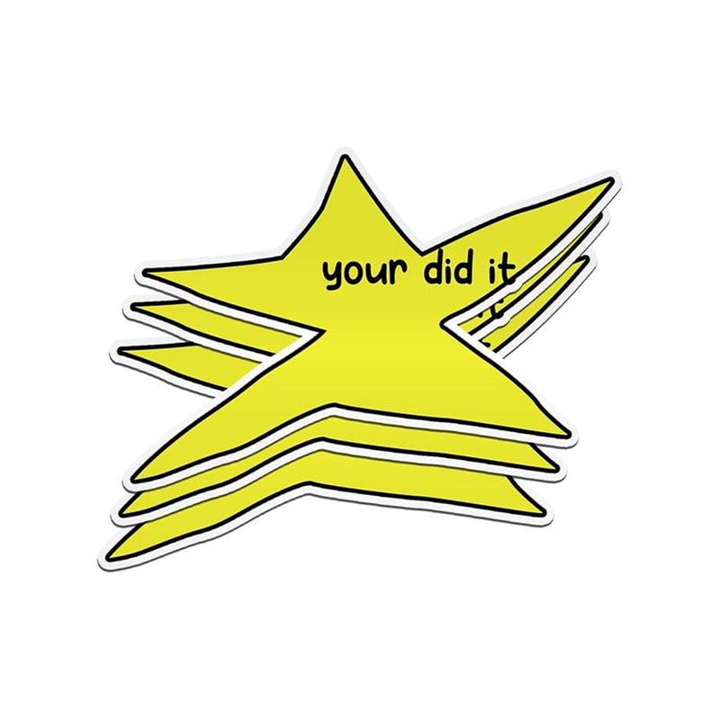 Your Did It Star Sticker - Etsy