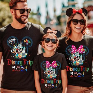 Matching Disneyland Trip 2024 Shirts, Disneyland Trip 2024 Group T Shirts, Disneyland Family Gifts, Disneyland Vacation Shirts image 1