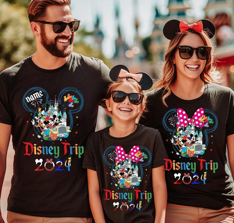 Matching Disneyland Trip 2024 Shirts, Disneyland Trip 2024 Group T Shirts, Disneyland Family Gifts, Disneyland Vacation Shirts image 1