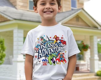 Universal Islands of Adventure Character Shirt, Bleached Universal Family Tee, Universal Studio Family Vacation Tee, Disneyland Design Shirt