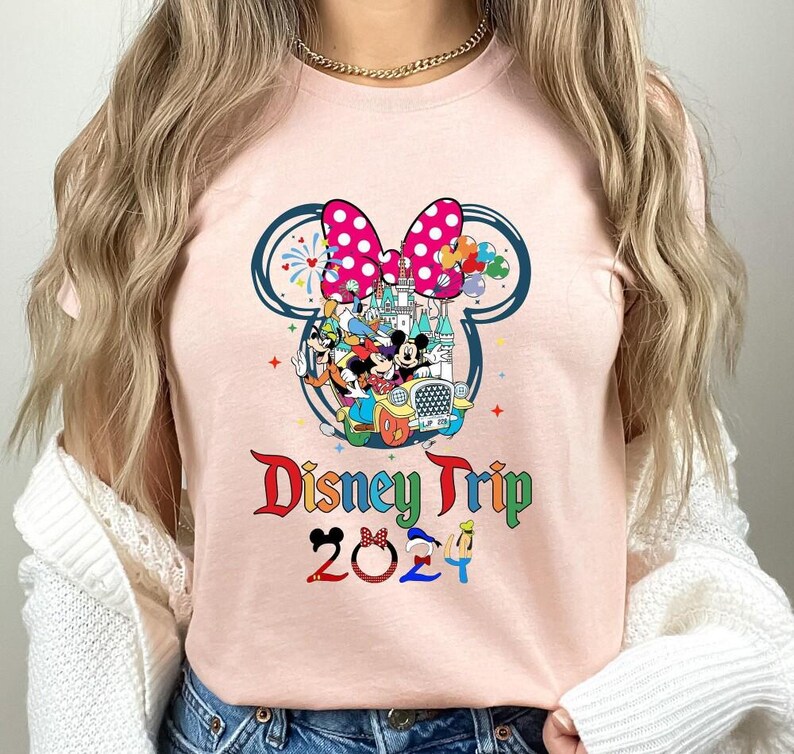 Matching Disneyland Trip 2024 Shirts, Disneyland Trip 2024 Group T Shirts, Disneyland Family Gifts, Disneyland Vacation Shirts image 3