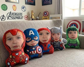 Custom Super Hero Pillow, Disneyland Avengers Pillow, Superhero  Gift, Advengers Hero Room Decor, Spiderman Ironman Captain America Hulk