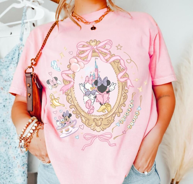 Comfort Colors Disneyland Girls Just Wanna Have Fun Shirt, Disneyland Minnie Daisy Summer Shirt, Disneyland Besties Tee zdjęcie 1