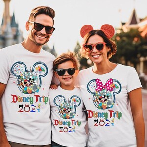 Matching Disneyland Trip 2024 Shirts, Disneyland Trip 2024 Group T Shirts, Disneyland Family Gifts, Disneyland Vacation Shirts image 2