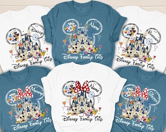 Custom Disneyland Trip 2026 Shirt, Disneyland Family Vacation Tees, Disneyland Matching Tshirt, Disneyworld Birthday Squad Shirts