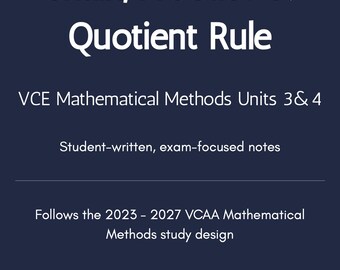 Differentiation: Chain, Product & Quotient Rule