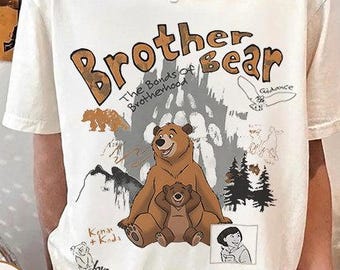 Disney Brother Bear Koda & Kenai Shirt, Bonds Of Brotherhood Tee, Brother Matching Outfit, Disneyland Family Trip Shirt, Birthday Gift Tee