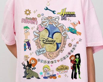 Coquette Bow Disney Channel Movies Mickey Head Shirt, Lizzie McGuire Tee, Hannah Montana Tee, High School Musical, WDW Family Trip 2026 Tee