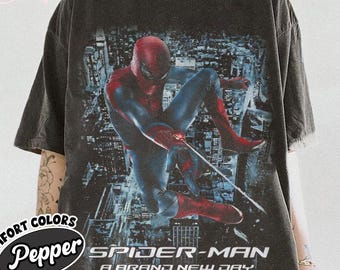 Camiseta extragrande de Spider-Man "A Brand New Day", camiseta retro de Andrew Garfield.