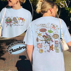 Comfort Colors® Disney Pixar Toy Story Shirt, Woody Buzz Rex Hamm Tee, Pizza Planet Shirt, Disneyland Magic Kingdom Trip Tee image 6