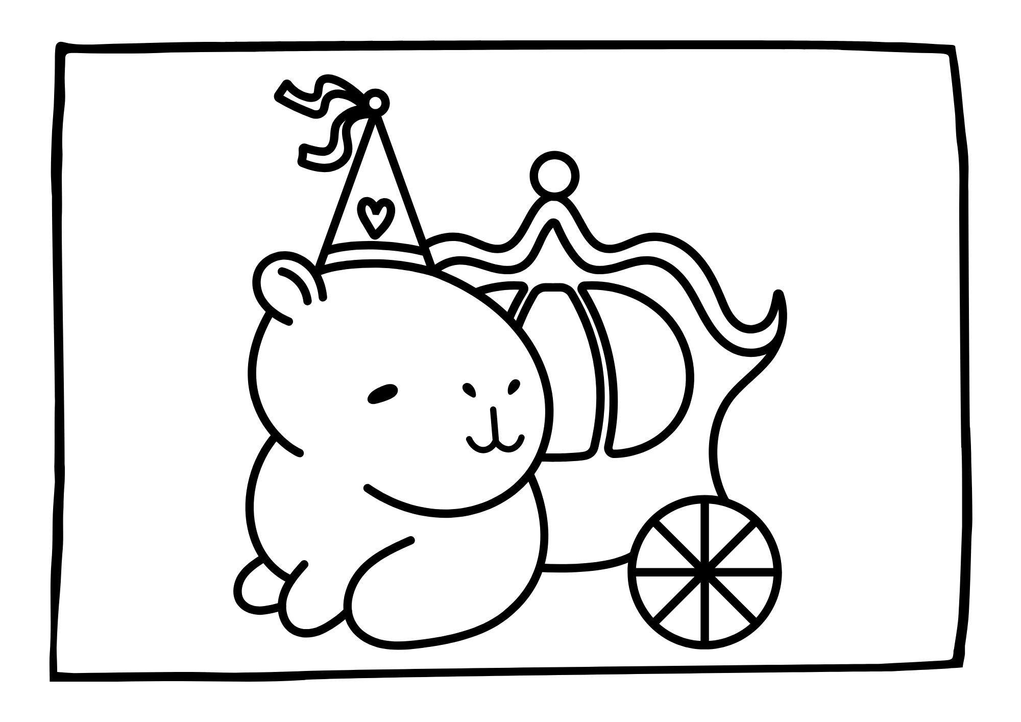 Capybaras to Color | Printable Children's Book | Coloring Book PDF ...