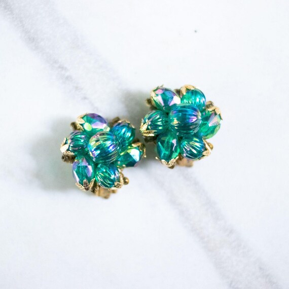 Bubblegum with Shimmering Blue Dichroic Glass Jewelry Set