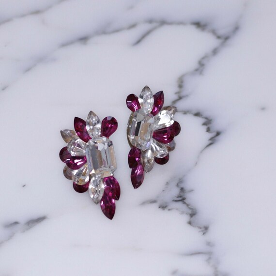 Vintage 1980s Wendy Gell Style Pink and Diamante S