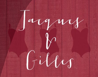 Jacques & Gilles Font - Calligraphy OTF TTF Script Cursive Upright