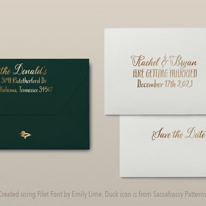 Filet Font Pair Emily Lime Duo Script Serif Menu Calligraphy Wedding Font image 4