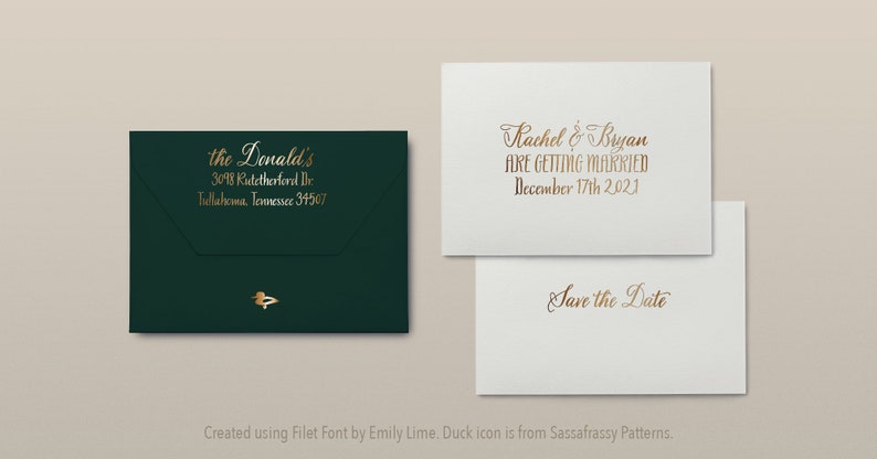 Filet Font Pair Emily Lime Duo Script Serif Menu Calligraphy Wedding Font image 4