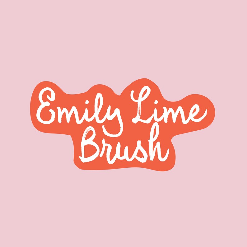 Emily Lime Brush Font OTF TTF Brush Script - Etsy