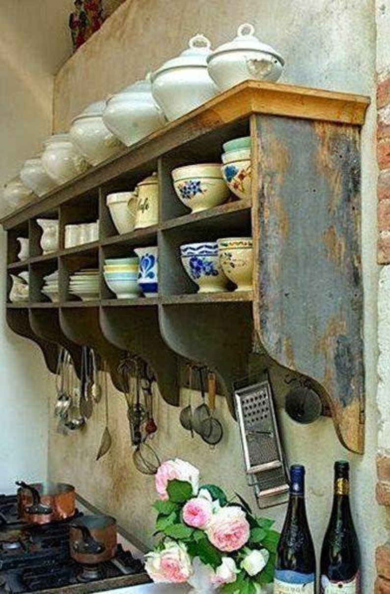Custom Plate Rack Plate Holder Wall Mounted Plate Shelf French Etsy