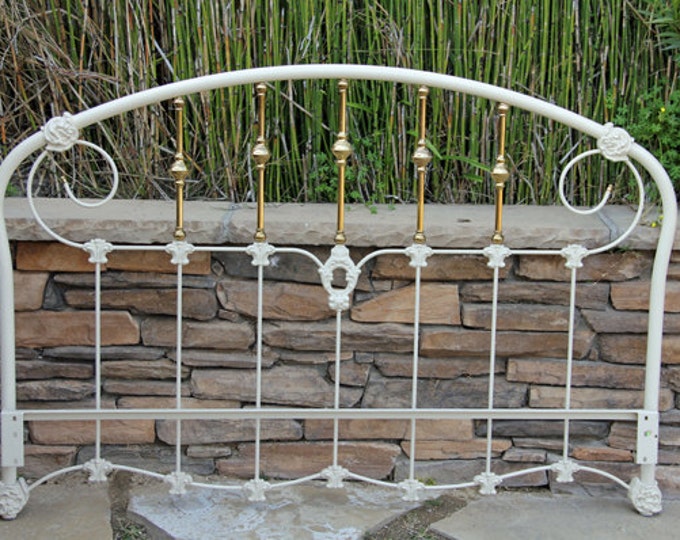 Iron Queen Headboard Vintage Bed by Foo Foo La La Etsy
