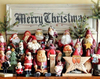 Vintage Santa Collection From Around The World Christmas Found by Foo Foo La La