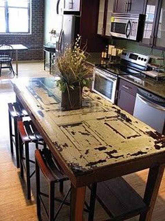 Repurposed Wood Door Table Desk By Foo Foo La La