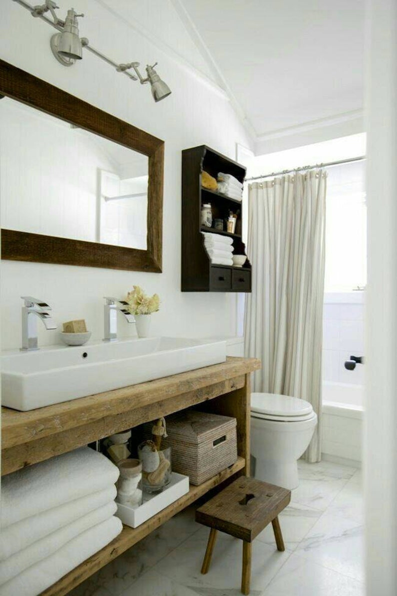 Rustic Custom Vanity Bathroom Powder Room Dallas Etsy