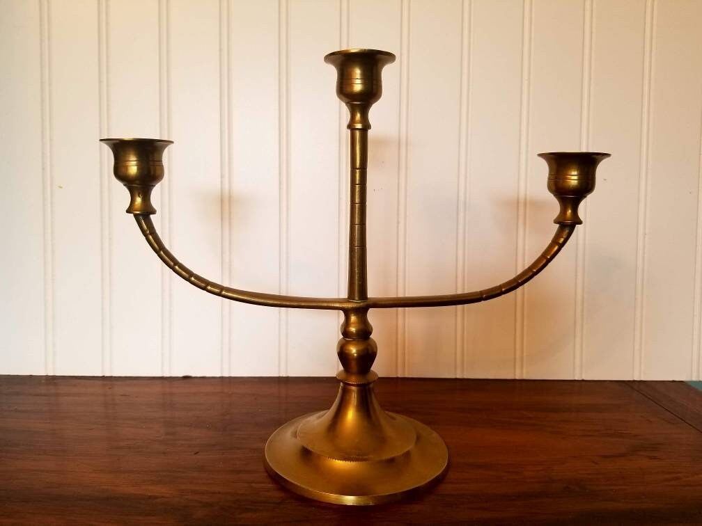 Candle Holder Unity Candle Holder Brass Vintage Chic Etsy